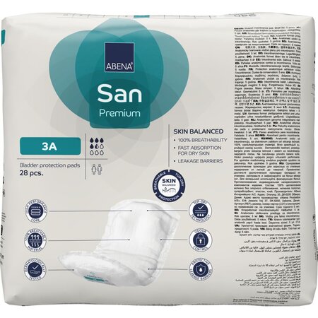Absorbante anatomice Eco, 3A San Premium, 28 buc, Abena 766399