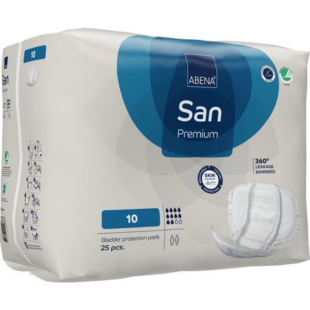 Absorbante anatomice Eco pentru incontinenta, Marimea 10, 25 buc, Abena 766413