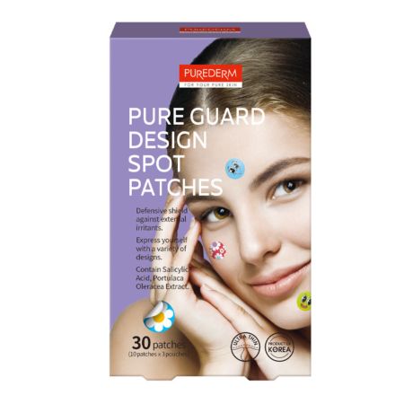 Plasturi anti-acnee cu acid salicilic si extract de Portulaca, 30 bucati, Purederm