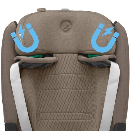 Scaun auto pentru copii Titan Pro² i-Size, 76-105 cm, Authentic Truffle, 15 luni-12 ani, Maxi Cosi 766495