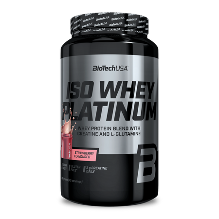 Iso Whey Platinum, Strawberry, 908 g, BioTechUSA