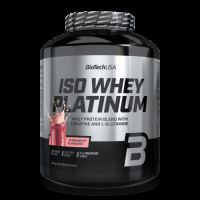 Pudra proteica Iso Whey Platinum, Strawberry, 1816 g, BioTechUSA