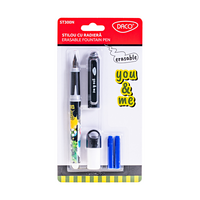 Stilou cu radiera You & Me, Negru, Daco