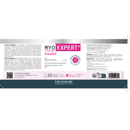 Myo Expert, 60 tablete masticabile, Densmore 766655