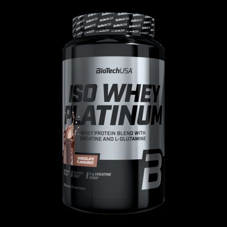 Eticheta Produs Pudra proteica Iso Whey Platinum, Chocolate, 908 g, BioTechUSA