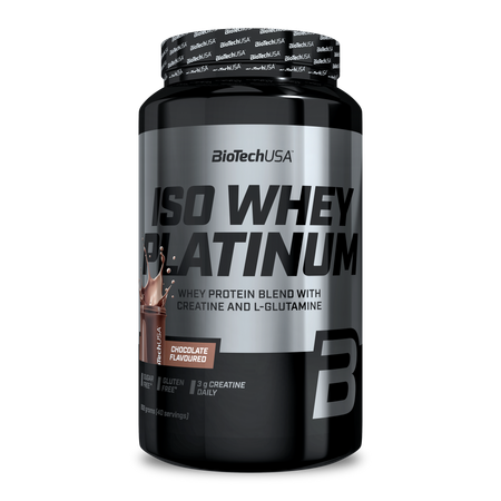 Eticheta Produs Pudra proteica Iso Whey Platinum, Chocolate, 908 g, BioTechUSA