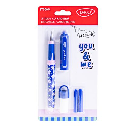 Stilou cu radiera You & Me, Mov, Daco