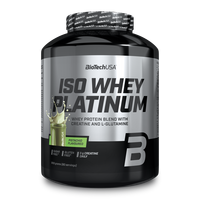 Pudra proteica Iso Whey Platinum, Pistachio, 1816 g, BioTechUSA