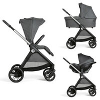 Carucior copii 3 in 1 Bellagio, Black Satin, 0 luni+, Chicco