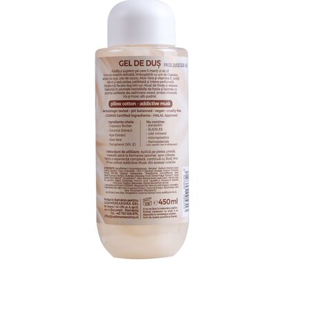 Gel de dus Pillow Cotton Addictive Musk, 450 ml, Cashmere Aroma 766895