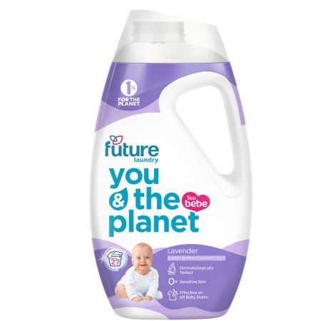 Detergent gel concentrat de rufe pentru bebelusi, Lavender, 1.08 litri, Future