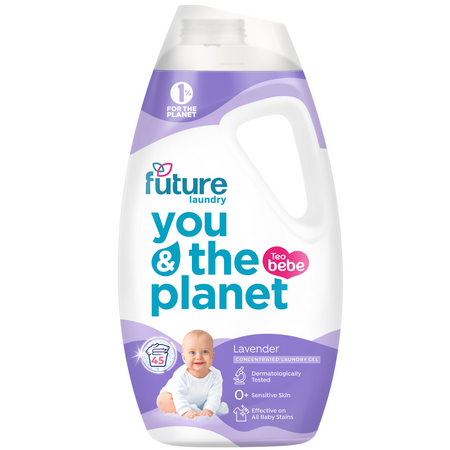 Detergent gel concentrat de rufe pentru bebelusi, Lavender, 1.8 litri, Future