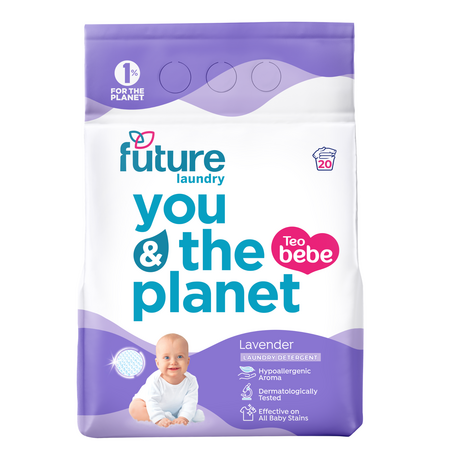 Detergent pudra de rufe pentru bebelusi, Lavender, 1.5 kg, Future
