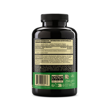 Creatina monohidrata micronizata, 200 capsule, Optimum Nutrition 775772