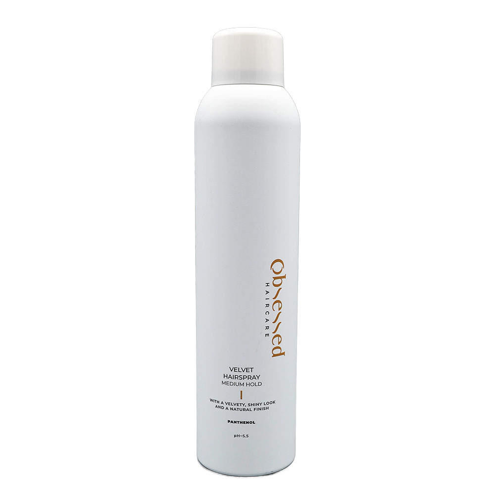 Fixativ velvet cu aerosoli si pantenol Obsessed, 250 ml, IdHAIR