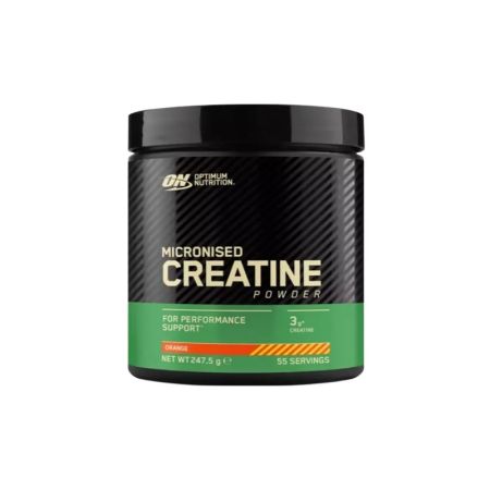 Creatina monohidrata micronizata cu aroma de zmeura si portocale, 247.5 g, Optimum Nutrition