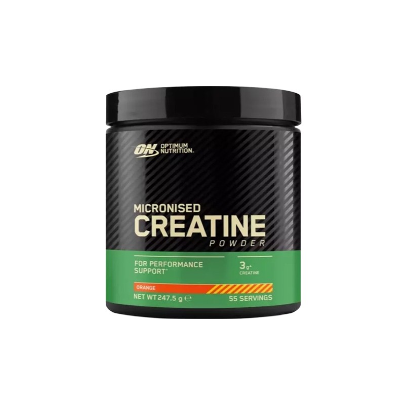 Creatina monohidrata micronizata cu aroma portocale, 247.5 g, Optimum Nutrition