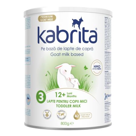 Formula pe baza de lapte praf de capra, 12-24 luni, 800 g, Kabrita 3
