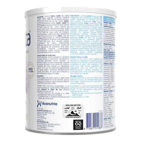 Formula pe baza de lapte praf de capra, 6-12 luni, 800 g, Kabrita 2 767206