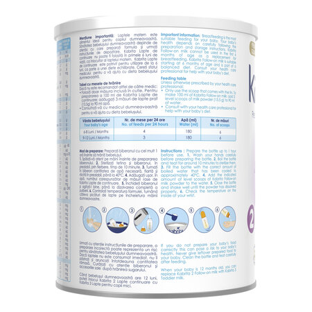 Formula pe baza de lapte praf de capra, 6-12 luni, 800 g, Kabrita 2 767205