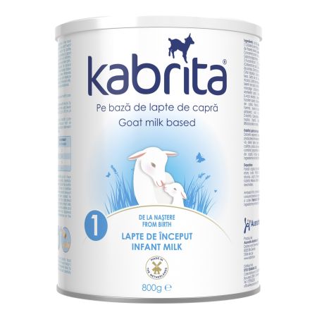 Formula pe baza de lapte praf de capra, 0-6 luni, 800 g, Kabrita 1