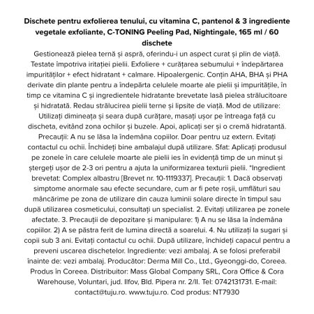 Dischete pentru exfolierea tenului, 60 bucati, Nightingale 768850