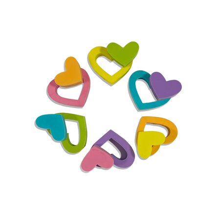 Radiere Inimi inflorite, Hearts in Bloom, 6 buc, Ooly 767542