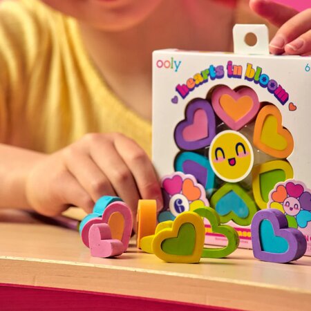 Radiere Inimi inflorite, Hearts in Bloom, 6 buc, Ooly 767544