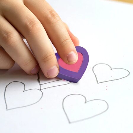 Radiere Inimi inflorite, Hearts in Bloom, 6 buc, Ooly 767540