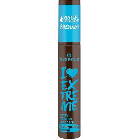 Mascara rezistenta la apa I Love Extreme, 01 Cozy Brown, 12 ml, Essence 767531