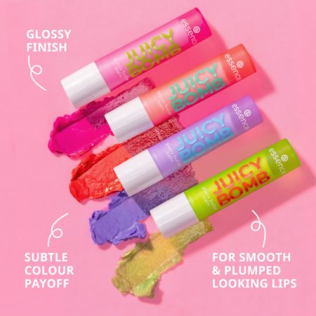 Balsam pentru buze Juicy Bomb Glossy, 08 Cherrything I Want, 2.5 g, Essence 767563