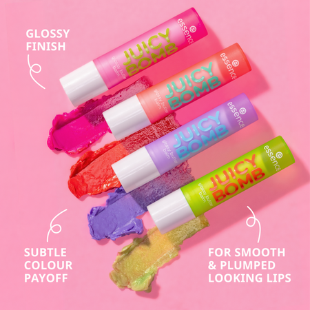 Balsam pentru buze Juicy Bomb Glossy, 08 Cherrything I Want, 2.5 g, Essence 767563