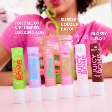 Balsam pentru buze Juicy Bomb Glossy, 08 Cherrything I Want, 2.5 g, Essence 767564