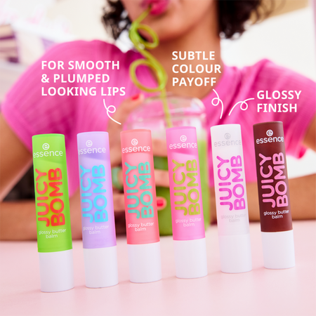 Balsam pentru buze Juicy Bomb Glossy, 08 Cherrything I Want, 2.5 g, Essence 767564