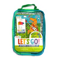 Kit portabil de activitati si colorat, Dinozauri Roboti, Ooly