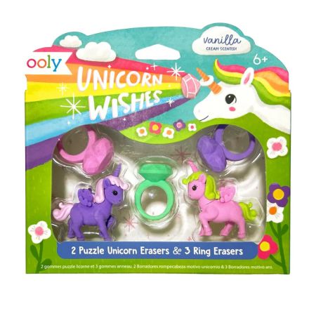 Radiere parfumate, Unicorni, 5 buc, Ooly