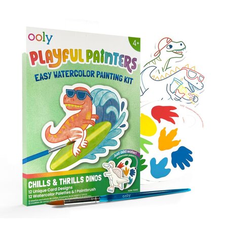 Kit acuarela Usor de pictat, Dinozauri, Playful Painters, Ooly 767705