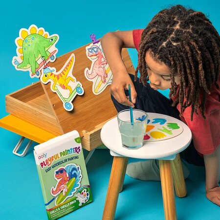 Kit acuarela Usor de pictat, Dinozauri, Playful Painters, Ooly 767700