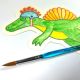 Kit acuarela Usor de pictat, Dinozauri, Playful Painters, Ooly 767704