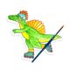 Kit acuarela Usor de pictat, Dinozauri, Playful Painters, Ooly 767703
