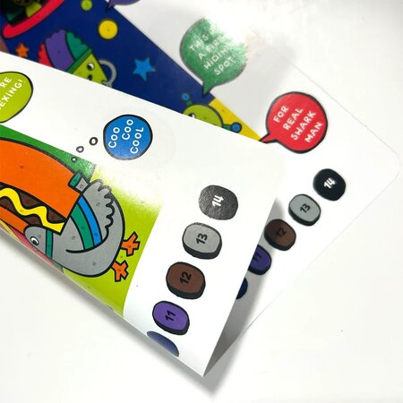 Set creativ de pictura dupa numere cu markere Colortopia, Aventuri Epice, Ooly 767723