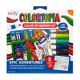 Set creativ de pictura dupa numere cu markere Colortopia, Aventuri Epice, Ooly 767716