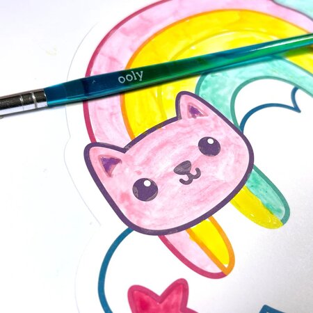 Kit acuarela Usor de pictat, Curcubeu, Playful Painters, Ooly 767740