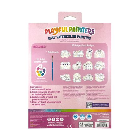 Kit acuarela Usor de pictat, Curcubeu, Playful Painters, Ooly 767737