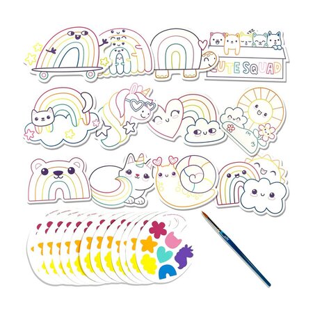 Kit acuarela Usor de pictat, Curcubeu, Playful Painters, Ooly 767741