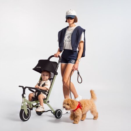 Tricicleta multifunctionala Wonder, Olive, SmarTrike 767781