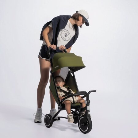 Tricicleta multifunctionala Wonder Max, Sage Green, 6 luni-3 ani, SmarTrike 767798