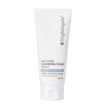 Spuma pentru curatarea delicata a tenului pH 5.5 cu efect hidratant, 140 ml, Nightingale