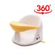 Scaunel de baie rotativ 360°, Alb/Galben, 5 luni+, Babydam 768151