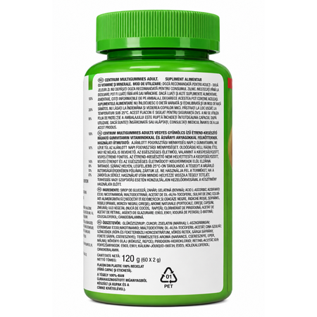 Centrum Multigummies pentru adulti cu vitaminele A, C , D si zinc, 60 jeleuri, Haleon 793862